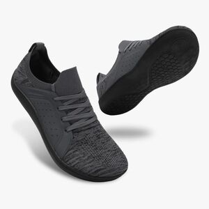 Relxfeet Barefoot Shoes Minimalist Cross-Trainer Wide Toe Grey Knit Size 13.5